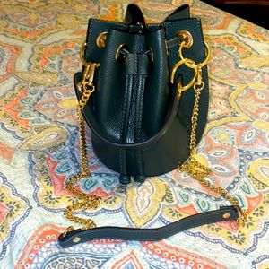 Brand new never used Diva’s Bag leather bucket mini bag